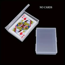 1/2/5 piezas Cajas de almacenamiento transparentes (10*7 Cm/3.93*2.75 In), pueden almacenar diferentes tarjetas y naipes, organizarlos y almacenarlos por categoría, caja de almacenamiento para suministros de fiesta, caja de almacenamiento dedicada, caja de plástico, rectangular, caja transparente, caja reforzada, adecuada para tiendas minoristas y equipos fijos, para tarjetas de visita, set de colección de tarjetas de tamaño estándar, para cartas de trading, tarjetas deportivas, suministros de arte