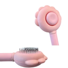 Pente Agulha Para Animais De Estimação Escova Pet Gato Cão Cachorro Remove Pelo Solto Massageador - Verde - Visão 6