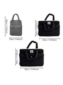 YOONI 1 件韩国 Ins 简约多层收纳包，功能强大，全新防震 11/13/15 英寸 iPad 内袋，可爱笔记本电脑收纳包，送朋友礼物开学季礼物返校