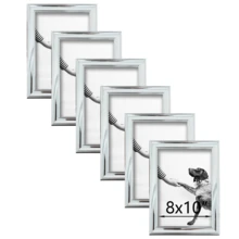 1pc/4pcs/6pcs Elegant Photo Frame Gallery, Displays 3.5x5", 4x6", 5x7", 6x8", 8x10" Paintings Or Photos, Suitable For Wall Decor, Living Room, Study, Bedroom (Photo Paper Included Random)