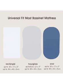 3 件套婴儿床单，多种颜色可选，超柔软婴儿床床单，通用，适用于摇篮椭圆形床垫，舒适爱情人节 - 多色 - 查看 3