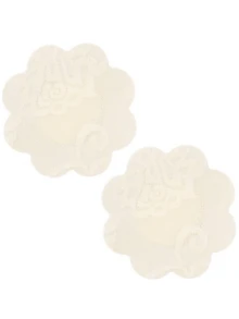 1 Pair New Arrivals Best Seller Assorted Shapes Small Size Butterfly & Round Skin Color Lace Nipple Covers - Multicolor - View 7