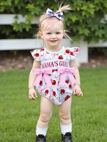 Newborn Baby Rompers - Pink - View 1