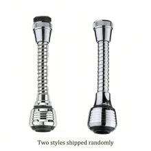 2pcs 360° Rotatable Faucet Aerator, Dual Mode High Pressure Water Saving Tap Extender, Plastic Splash-Proof Faucet Sprayer Attachment, No Electricity Needed, Bathroom Accessory