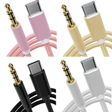 3.3ft/100cm AUX Audio Cable, USB-C To 3.5mm Nylon Braided Aux Cord Compatible With IPhone 16/15 Pro Max Plus,