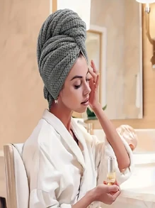 1pc Quick Dry Hair Towel, Women's Microfiber Hair Drying Cap - Bathroom Bath Towel And Shower Cap, Suitable For Long, Thick, Curly Hair - Super Soft Elastic Hair Wrap, Super Absorbent, Fast Drying - Mother's Day Gift, Travel, Vacation, Party Favors Bathroom Decor Summer Back To School