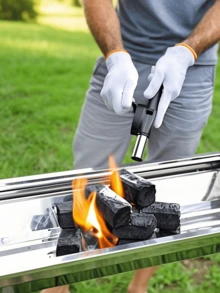 Portable Hand-Operated Blower For BBQ, Camping, And Fire Making - Efficient And Easy-To-Use Stove Accessory Christmas Gift - Multicolor - View 2