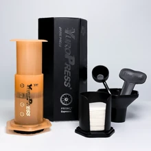 Yuropress Portable Coffee Maker, French Press, Tea Pot, Suitable For Outdoor Travel, Home Use, Gifts, Includes 240ml Capacity, 350pcs Filters, Upgraded Version With Prismo To Make Purer Concentrated Coffee Back To School