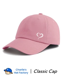 1 Piece Heart Print Baseball Cap, Classic Stylish Fashionable Soft Sweatband Adjustable Size Lightweight Sun Protection Versatile Classic Cap, Suitable For Outdoor Sports Daily Wear Party Vacation Perfect Gift For Families And Friends