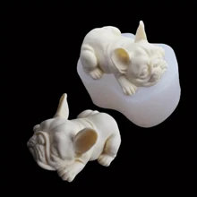 1pc New Dog Soap Silicone Mold For Fondant Chocolate Candy Cake Decorating Candle Making Mould Home Decoration Ornaments