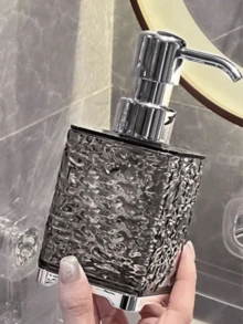 1 pieza, dispensador de jabón de 300ml/400ml con diseño de glaciar moderno y simple, botella de espuma de lujo, bomba fácil, ideal para champú, gel de baño, detergente de lavandería, jabón de platos, uso en el hogar y viajes, accesorio de baño