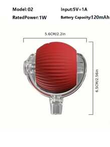 Bola de juguete de silicona rayada recargable por USB para gatos - Un accesorio de juguete interactivo duradero y resistente a mordeduras apto para todas las razas de gatos