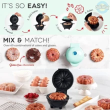 Mini Portable Cake Baking Machine Ready To Ship Electric Portable Cupcake Maker 110V/220V - 巴西插電(220V) - 查看 6