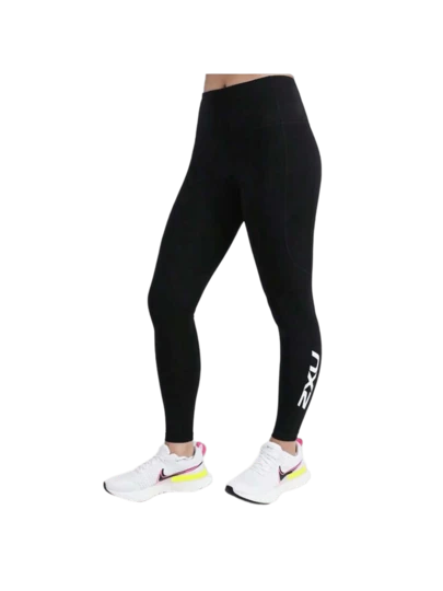  2XU Letter Graphic Black Fitness New Heights Comp Tight