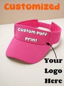 1 pezzo Cappellino da baseball personalizzabile con testo, traspirante e senza parte superiore, cappello parasole con protezione UV, visiera in rete sportiva, essenziale per attività all'aperto come corsa, tennis, fitness, ciclismo, campeggio, viaggi, durevole, inciso, inox, colorato, carino, adorabile, divertente, kawaii, di stile Y2K, casual, personalizzato, unico, idea regalo perfetta per lui, lei, il tuo ragazzo, la tua ragazza, la famiglia, gli amici