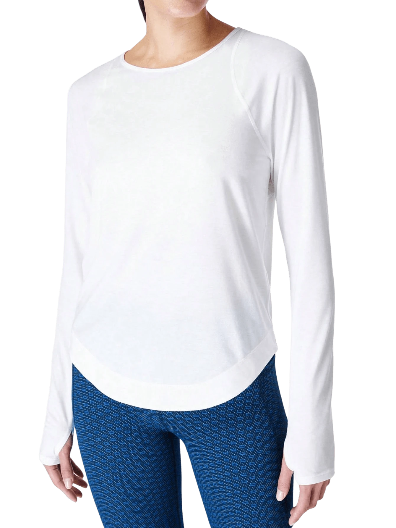 Breathe Easy Long Sleeve Top - White - View 1