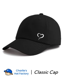 1 Piece Heart Print Baseball Cap, Classic Stylish Fashionable Soft Sweatband Adjustable Size Lightweight Sun Protection Versatile Classic Cap, Suitable For Outdoor Sports Daily Wear Party Vacation Perfect Gift For Families And Friends