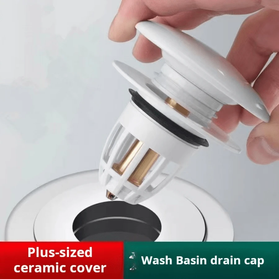 Sink Drain Stopper, Universal Sink Basin Drain Plug With Rebound ...