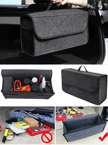 1pc Car Luggage Storage Bag Car Portable Folding Felt Storage Bag Car Tool Storage Bag