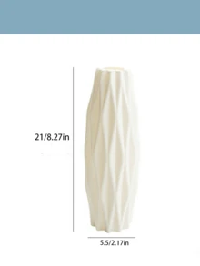 1 Bình hoa phong cách Bắc Âu, Bình gốm giả, Bình hoa, Bình nhựa, Chậu trồng cây, Bình hoa khô, Bình hoa, Giỏ hoa, Hộp đựng hoa tươi, Thích hợp trang trí đám cưới, Trang trí phòng ngủ gia đình, Trang trí khách sạn Bình thủy tinh trang trí nhà cửa - trắng - Xem 9