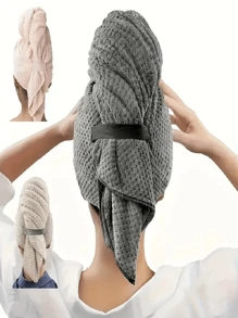 1pc Quick Dry Hair Towel, Women's Microfiber Hair Drying Cap - Bathroom Bath Towel And Shower Cap, Suitable For Long, Thick, Curly Hair - Super Soft Elastic Hair Wrap, Super Absorbent, Fast Drying - Mother's Day Gift, Travel, Vacation, Party Favors Bathroom Decor Summer Back To School