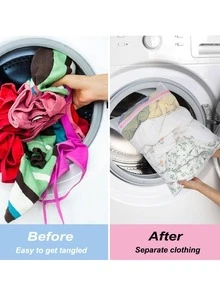 3 件/1 件装，三种尺寸，精致、粗网洗衣袋，耐用网状洗衣袋，加固拉链和挂环，适用于旅行、存储、大学、宿舍和公寓居民，可机洗