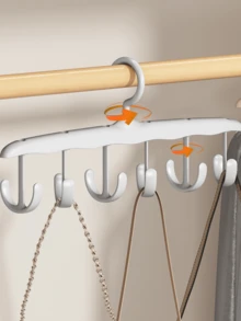 多功能旋转衣架，带多个挂钩，可挂领带和围巾，节省空间的衣架，用于衣柜装饰秋季装饰节日装饰房间装饰家居装饰秋季装饰卧室装饰