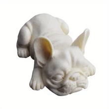 1pc New Dog Soap Silicone Mold For Fondant Chocolate Candy Cake Decorating Candle Making Mould Home Decoration Ornaments