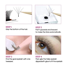 FADVAN Fadvan 16 Rows 7-15mm L/L+/LC/LD/LU Curl Volume Eyelash Extensions Individual Eyelashes For Grafting Silk Soft Classic False Lashes Supplies,Natural, Lash Tech Supplies