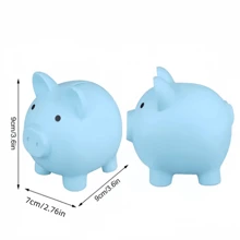 1/3pcs Cartoon Piggy Bank - Creative Coin Saving Box, Durable Plastic, Suitable For Office And School Supplies, Money Box