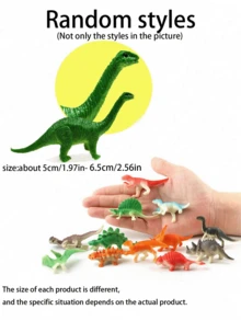 20 件/10 件迷你逼真恐龙模型，创意节日礼物，小恐龙动物，迷你模型，恐龙生日派对礼物，春夏装饰（颜色和款式随机）（仅限成人使用），装饰 - 彩色 - 查看 3