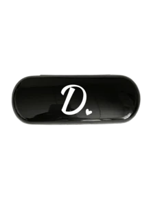 1pc Creamy/Monet-Style Solid Color Glasses Case, New And Simple Design, Convenient And Portable With Waterproof And Dustproof Function (Small Size, Made Of Plastic Material) Initial Glasses Case Hard Shell A-Z Letter Heart Prints Eyeglass Case Holiday Essentials Holiday Travel Travel Essentials Travel Bag Travel Accessories - Black - View 26