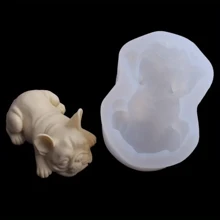 1pc New Dog Soap Silicone Mold For Fondant Chocolate Candy Cake Decorating Candle Making Mould Home Decoration Ornaments
