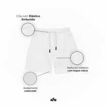 Bermuda Short Denim Ready Made Y2K Flowers Cotton Cotton Wreath - Black and White - View 2