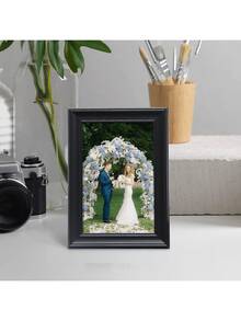 1pc/4pcs/6pcs Elegant Photo Frame Gallery, Displays 3.5x5", 4x6", 5x7", 6x8", 8x10" Paintings Or Photos, Suitable For Wall Decor, Living Room, Study, Bedroom (Photo Paper Included Random)