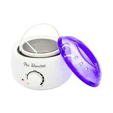 Maquina Para Calentar Cera Pot Wax 100 Uso Profesional,Caliente Depilacion Profesional Calentador de Cera Eléctrico para la Depilación Kit de Depilación sin Dolor para Bikini - Blanco - Ver 2