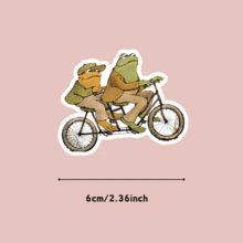 Frog & Toad Stickers, Notebook Stickers, Water Bottle Stickers, Suitable For Various Surfaces Such As Laptops, Water Bottles, Bicycles, Cars, Etc. - Multicolor - View 7