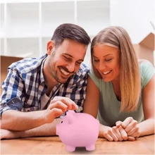1/3pcs Cartoon Piggy Bank - Creative Coin Saving Box, Durable Plastic, Suitable For Office And School Supplies, Money Box