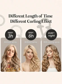 2/3pcs/Set Heatless Curling Rod Headband, Heatless Hair Curler No Heat Hair Curlers, Silk Curls Ribbon, Sleeping Soft Spong Headband, Sleep Hair Curler Set, For Women Long Hair Styling Tools, Slouchy Hair Curlers Styling Tools