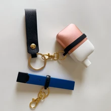 Set de accesorii pentru vaping 7 în 1, husă portabilă anti-pierdere pentru țigări, brățară cu breloc din PU cu 6 inele din silicon pentru dispozitive de vaping, idei de cadouri, accesorii pentru fumat, depozitare pentru țigări