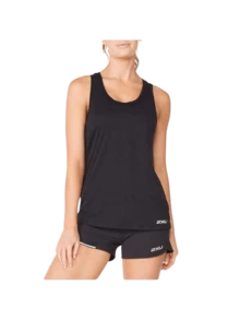 2XU Aero Singlet - Black - View 1