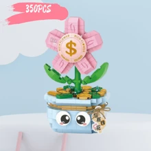 Cute Succulent Plant Pot Set, Terrarium Decoration, Including Blue Ice Lotus, Haworthia, Campanula, Giftware Sculpture, Creative Home DIY Decoration, Suitable For Valentine's Day, Spring Festival, School Opening Gifts, Interesting Blocks