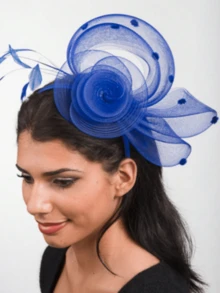 1pc Women's Headpiece, Kentucky Derby Hat, Church Hat, Headband Clip, Wedding Tea Party Racing Headpiece - Style a - View 14