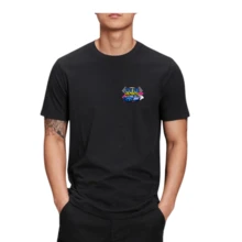 Playera Auto Graffiti de moda Skyline - Negro - Ver 2