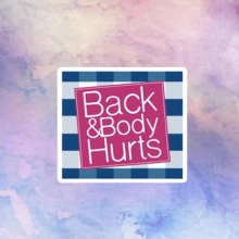 Bộ sticker vui nhộn dành cho "Đau lưng và nhức mỏi cơ thể" - Chất liệu vinyl bền, thích hợp dán lên bình nước, xe hơi, laptop, v.v., cũng phù hợp cho đồ dùng học tập và mùa tựu trường. - Nhiều màu - Xem 12