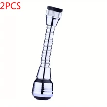 2pcs 360° Rotatable Faucet Aerator, Dual Mode High Pressure Water Saving Tap Extender, Plastic Splash-Proof Faucet Sprayer Attachment, No Electricity Needed, Bathroom Accessory
