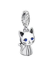 1Pc Fashionable 925 Sterling Silver Cute Pets Footprints Charm Bead Fit For Women Bracelets Bangles DIY Jewelry Making And Daily Outfit Matching Jewelry Decoration For Girls