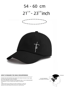 1 Stück Baseballkappe mit Glaubensmotiv, klassisch, stylisch, modisch, weicher Schweißband, verstellbar, leicht, UV-Schutz, vielseitig, klassische Kappe, geeignet für Outdoor-Sport, täglichen Gebrauch, Partys, Urlaub, perfektes Geschenk für Familie und Freunde