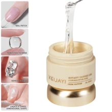 XEIJAYI 1pc 15g Solid Nail Glue Super Sticky Adhesive Glue UV Gel Nail Art Acrylic Glue For Nail Tip Nail Accessories Stick Nail Art Design Quick-Drying Strong Sticking False Nail Tips - 無色 - 查看 2
