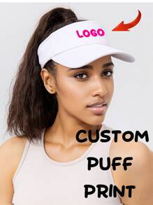 1 pezzo Cappellino da baseball personalizzabile con testo, traspirante e senza parte superiore, cappello parasole con protezione UV, visiera in rete sportiva, essenziale per attività all'aperto come corsa, tennis, fitness, ciclismo, campeggio, viaggi, durevole, inciso, inox, colorato, carino, adorabile, divertente, kawaii, di stile Y2K, casual, personalizzato, unico, idea regalo perfetta per lui, lei, il tuo ragazzo, la tua ragazza, la famiglia, gli amici